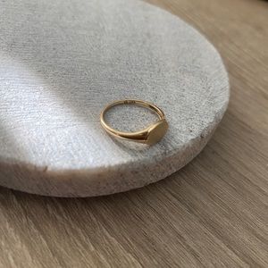 Mejuri 14k solid yellow gold Signet Ring 5
